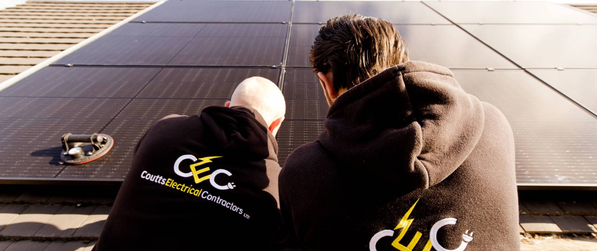 Solar PV panels on a residential roof in Kent